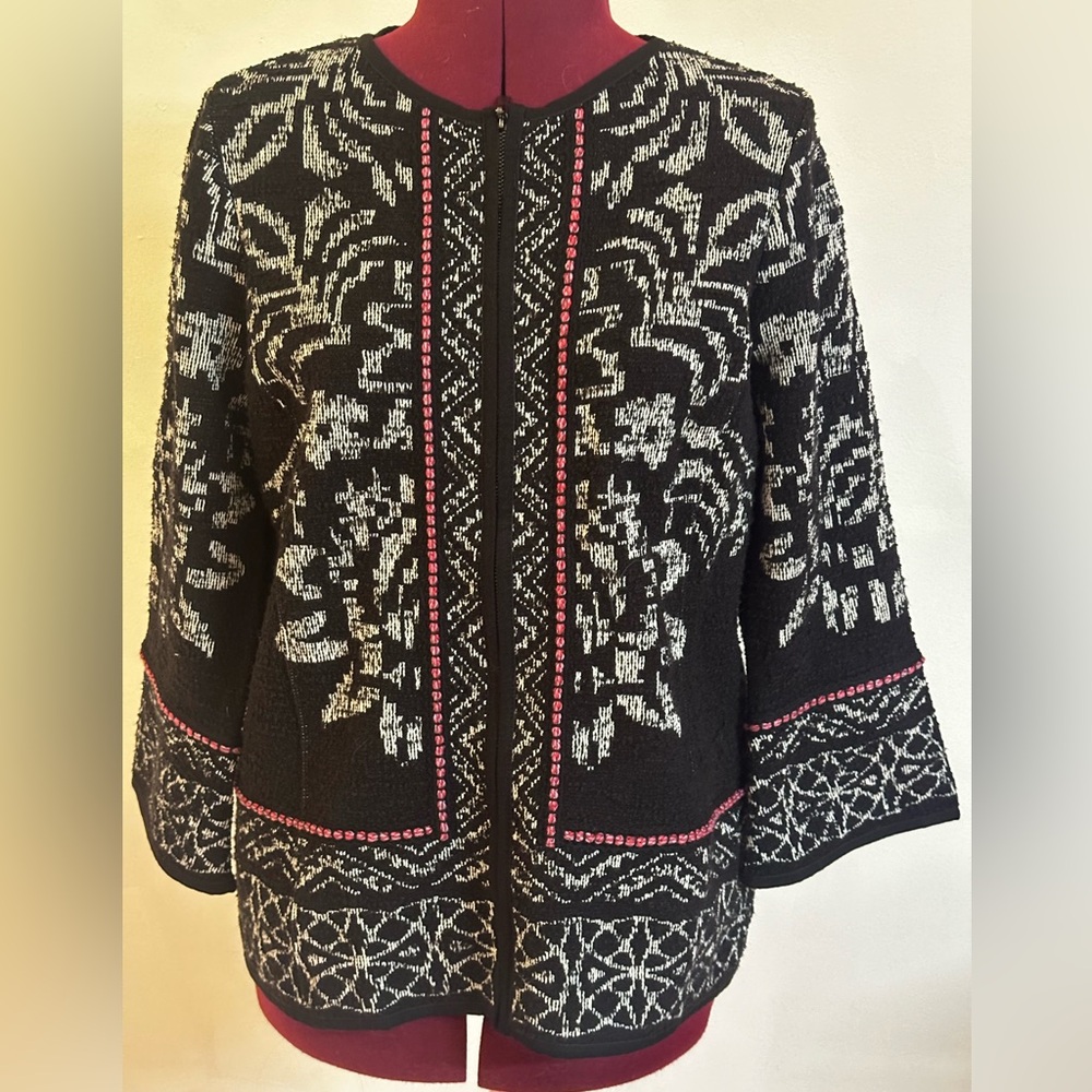 Elegant knit jacket.